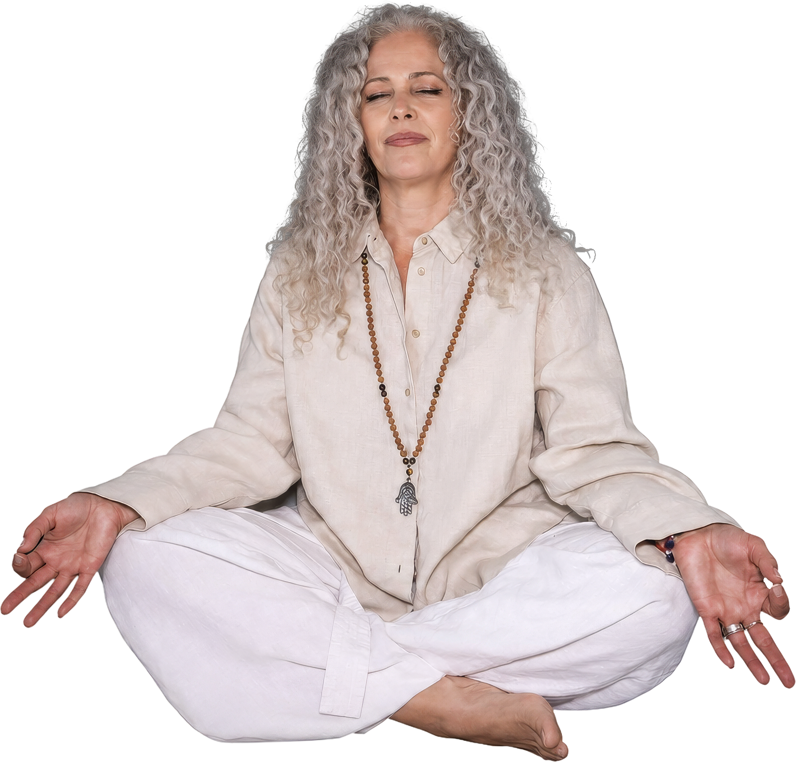 Zulma Oliva meditando